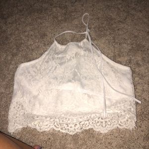 Lace crop top